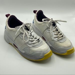 Zara Contrasting Chunky Sole Sneakers Size 38